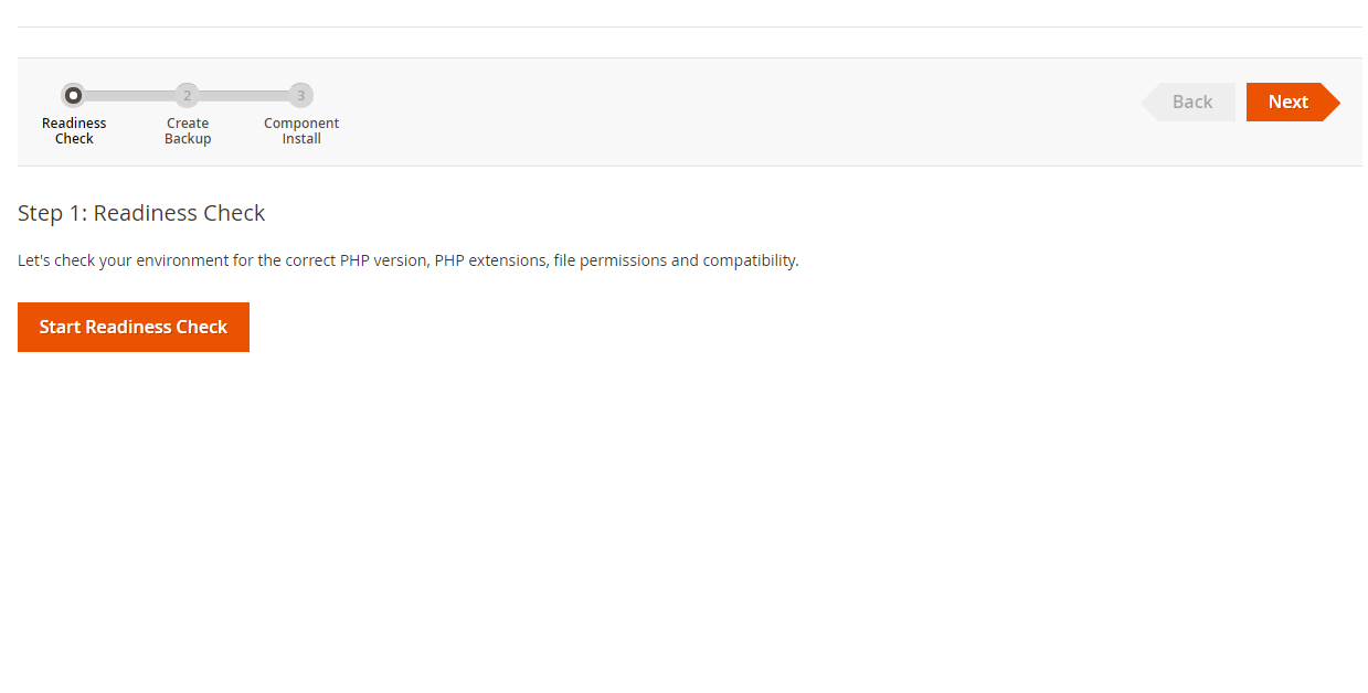 Magento エクステンション Readiness Check